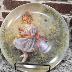 Little Miss Muffet Vintage Porcelain Plate