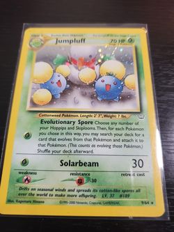 Holo Jumpluff Pokemon Card