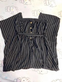 SIZE L- strapless jumpsuit no tags