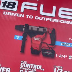 Milwaukee M18 FUEL ONE-KEY 18V Lithium-Ion Brushless Cordless 1-3/4 in. SDS-MAX Rotary Hammer w/ 2x 12.0 Forge Ah Battery & Charger Kit  $949 New