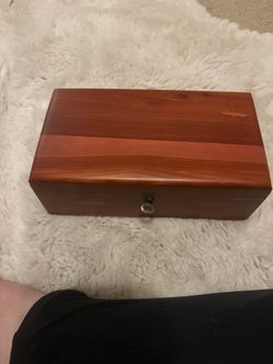 Wooden Lane Keepsake Box with Lock