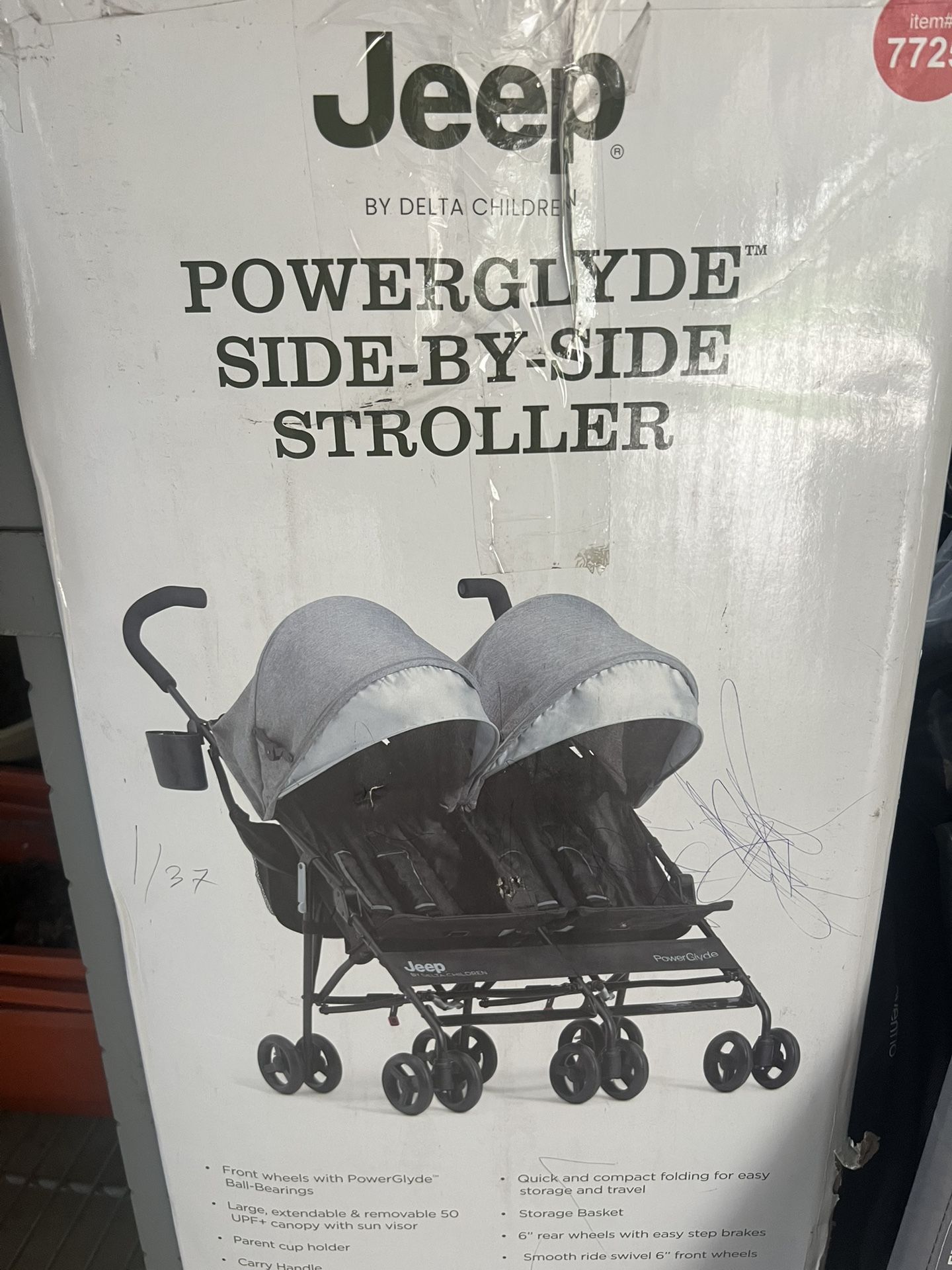 Power glide Double Stroller - Like New