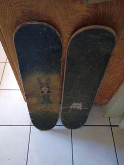 2 skateboard decks.   50 bucks total.  Today only.