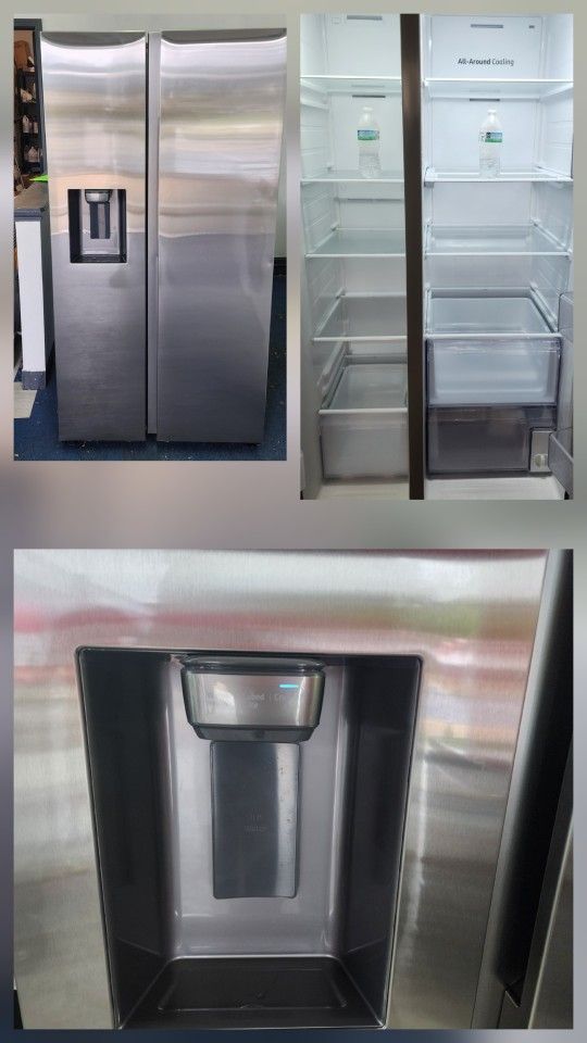 *Brand New* Samsung - 27.4 cu. ft. Open Box Side-by-Side Stainless Refrigerator
(Delivery Available)