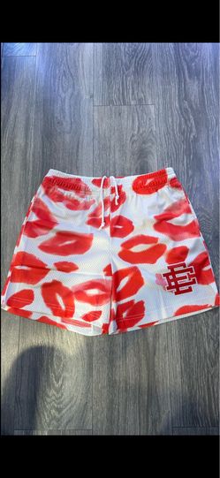 Eric Emanuel EE Valentine’s day Kiss Shorts Size Small - Brand New