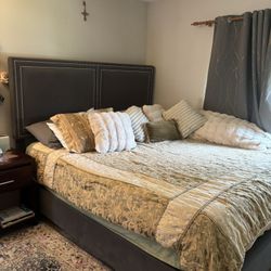Ca king bed frame Fabric