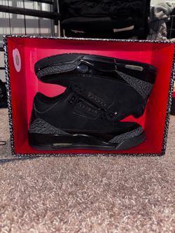 air jordan black cat 3’s