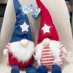 Patriotic 4th of JULY Gnomes set of 2 