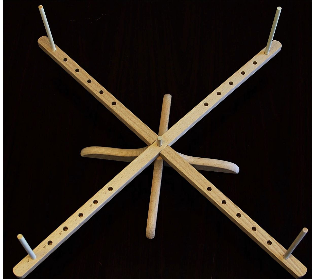 Stanwood Needlecraft Tabletop Amish Style Wooden Yarn Swift, 2.5-6-Feet (YW-3)