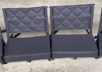 Set of 2 Sheenive Premium Padded Stadium Seats / Bleacher Chairs furniture