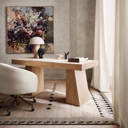 CB2 Modern Light Oak Desk - Like New – West Hollywood, CA