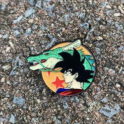 1pc Dragon Ball Goku And Shenron Shenlong Metal Enamel Pin Button Badge Brooch