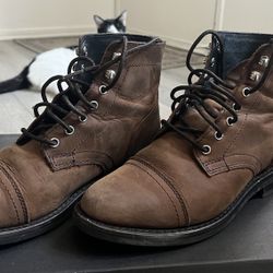 Thursday Brown Leather Boots Size W7
