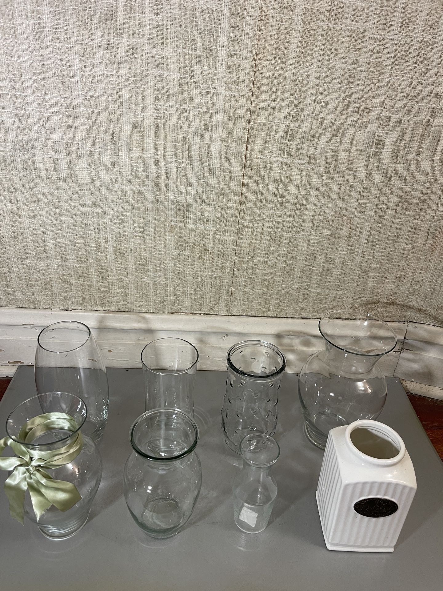 Urn Shape Clear Glass Vase (All for $10)