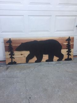 Rustic Bear Wall Art