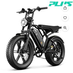 Electric Bike for Adults, 750W Peak 1500W Motor, 20"x4" Fat Tire E Bicycle, Hydraulic Disc Brakes, E Mountain Bike, 48V/25AH UL2849, App Control