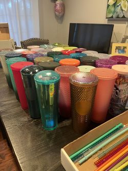 STARBUCKS CUPS WITH STRAW