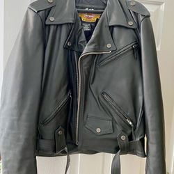 Harley-Davidson Men’s Leather Jacket Coat Vintage Retired Size L