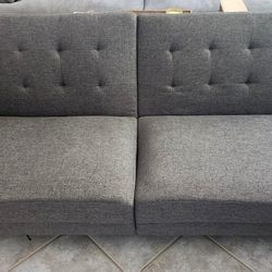 Charcoal Gray Tuffed Couch Futon  $150.00