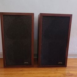 Vintage Realistic Optimus 5 Floor Speakers
