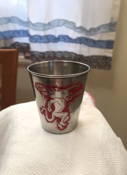 12 fireball stainless steel shot glasses