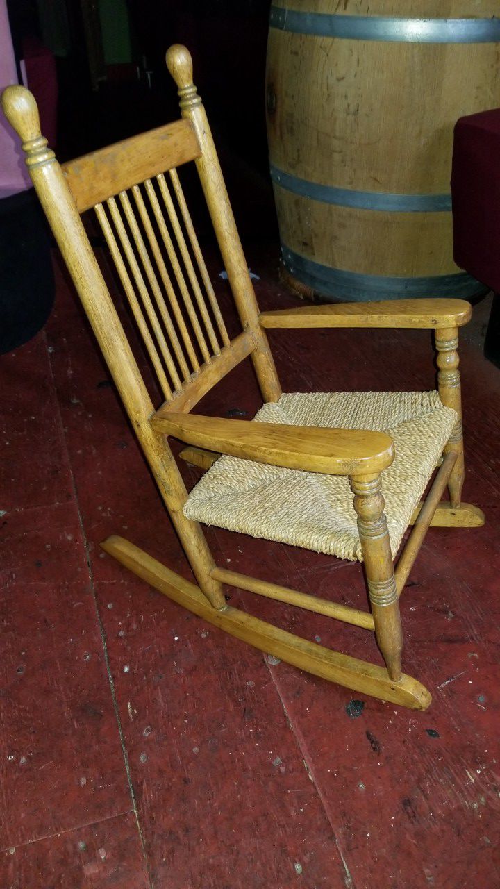 Baby size antique rocking chair