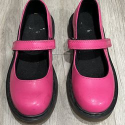 Dr Martens Mary Jane Hot Pink Shoes Size 2