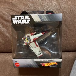 Star Wars Hot Wheels Starships REPUBLIC GUNSHIP #12