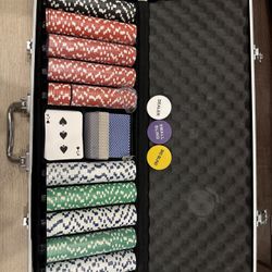 Poker Chip Set - With Lock And Key
