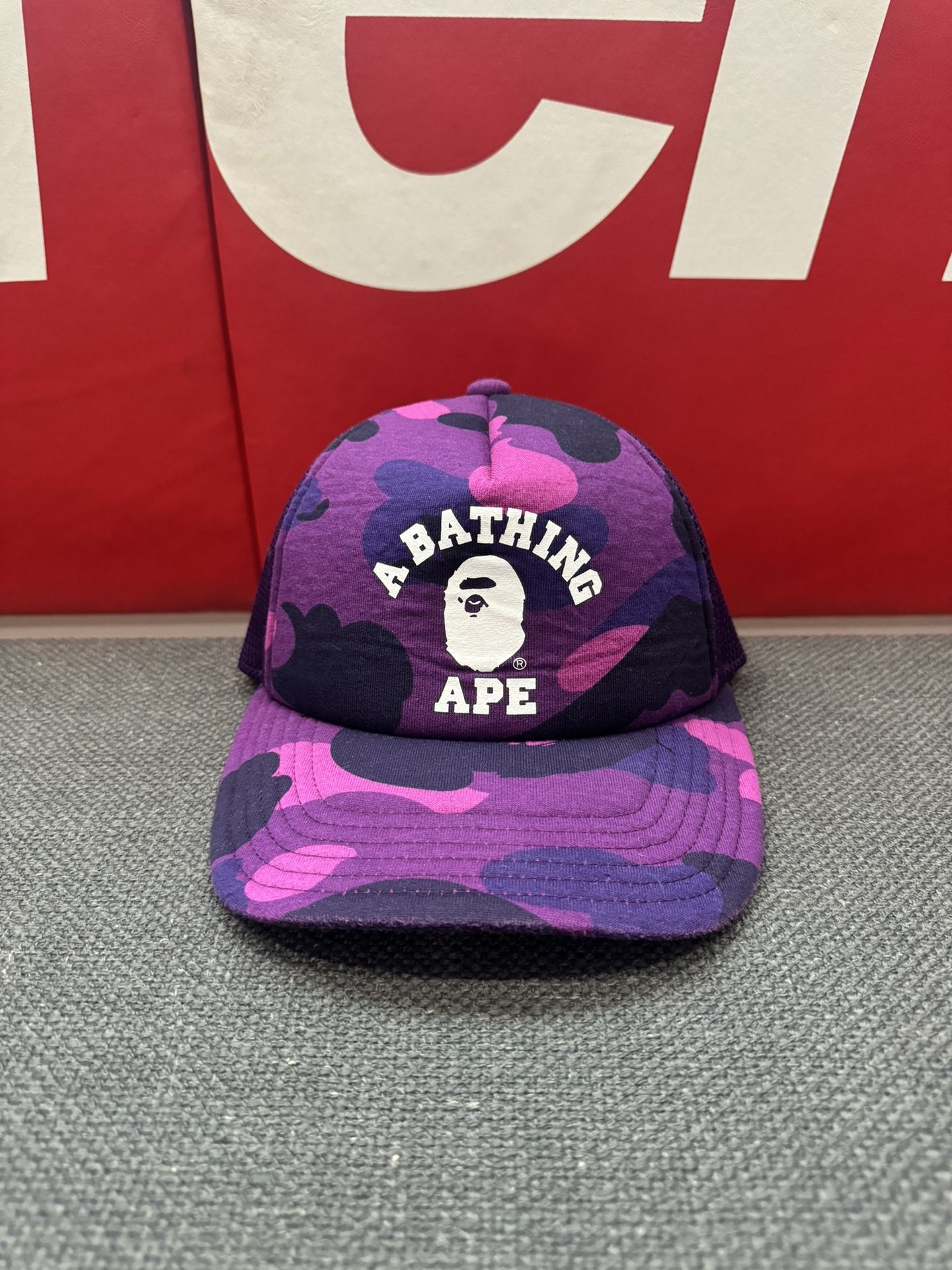 BAPE Color Camo College Mesh Cap ‘Purple’