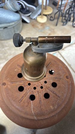 Small vintage brass torch
