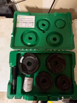 Greenlee knockout set