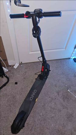 QnQ Electric Scooter 500W Peak Motor, 12 Miles Range & 15 MPH, 8" Flat-Free Tires, UL Certified,
