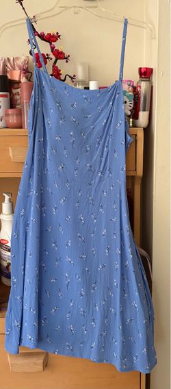 Medium Cotton On Blue Flower Dress