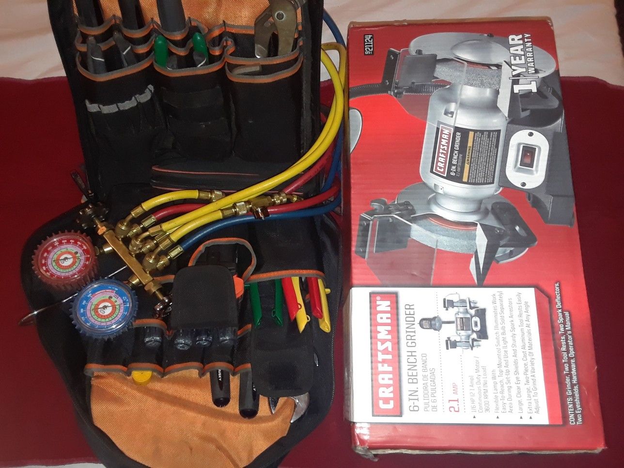 HVAC tools, Craftsman 6 in grinder , brand new