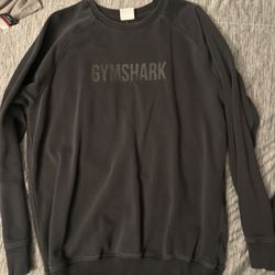 Black Gymshark Crewneck Size Medium