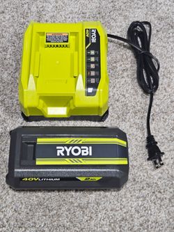 Ryobi 40v charger w/ battery