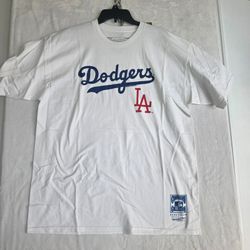 LA Dodgers Mitchell & Ness  Cooperstown Collection T-Shirt White Men's XL NWT