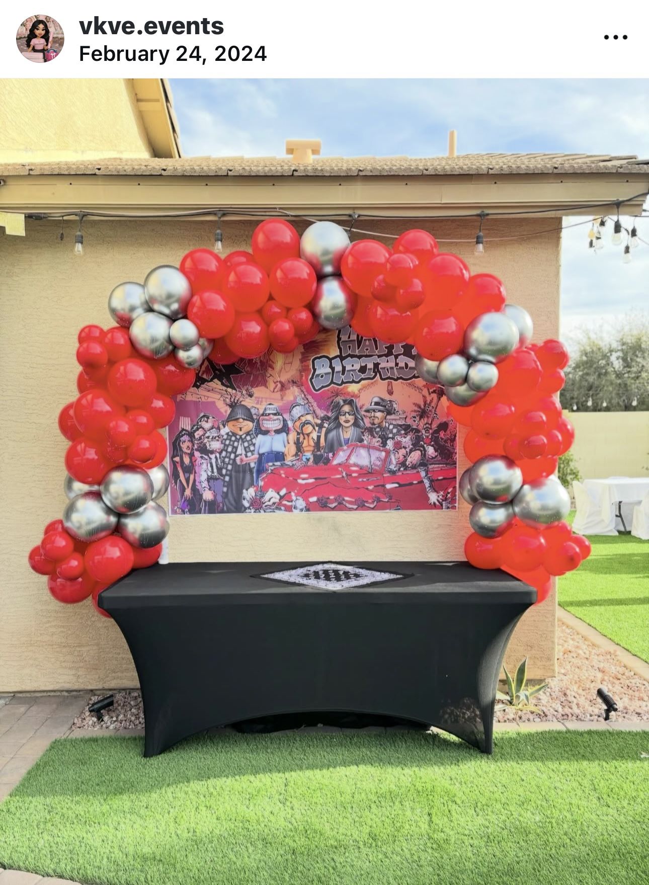 Balloon Table Arch