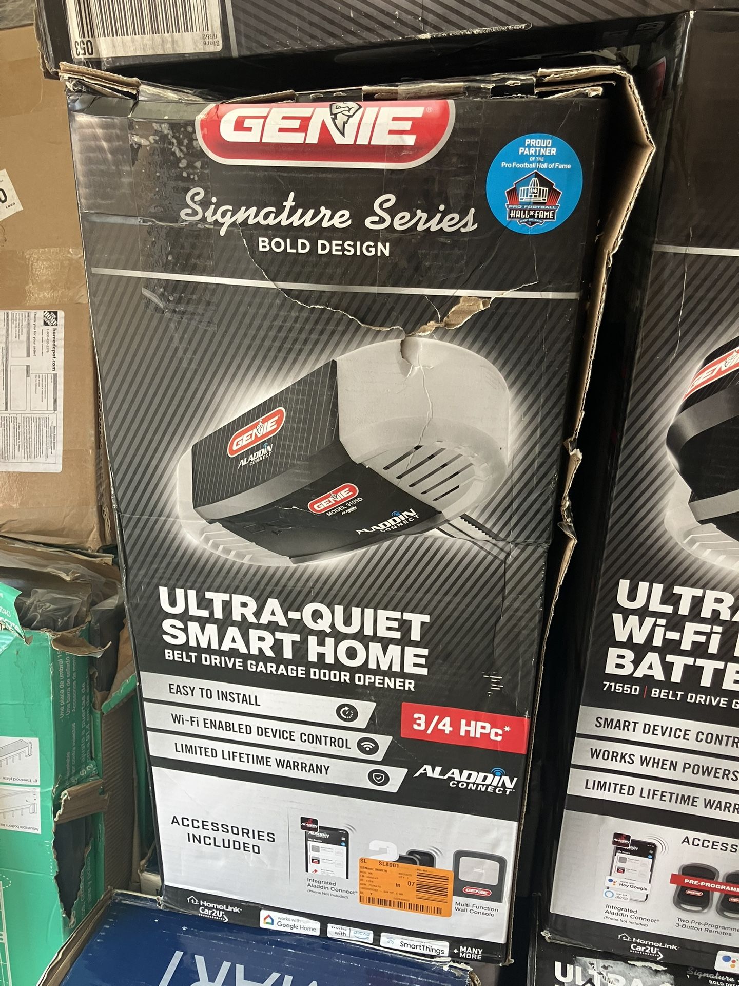 Genie Signature Series 3/4 hp. Ultra-Quiet Belt Drive Smart Garage Door Opener