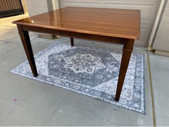 High End Bassett Solid Wood Dining Table, Counter Height with Leaf