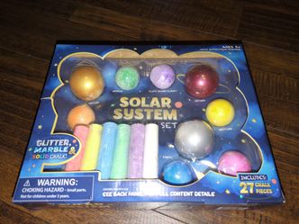 Solar System Outdoor Sidewalk Chalk Set