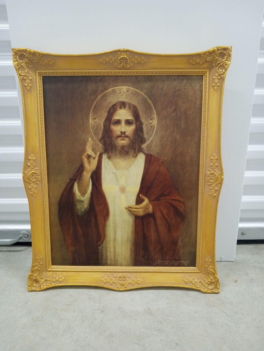 Sacred Heart Of Jesus Painting