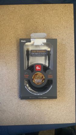 6ft Charger Cable | USB-C to Lightning