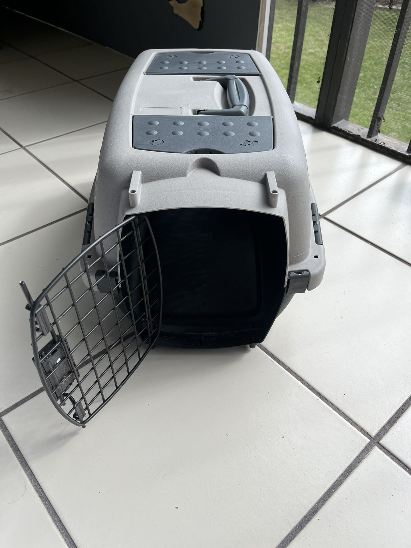 Small Dog Cat Carrier Top Load And Front Load Portable Kennel