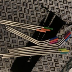 Stainless steel drinking straws