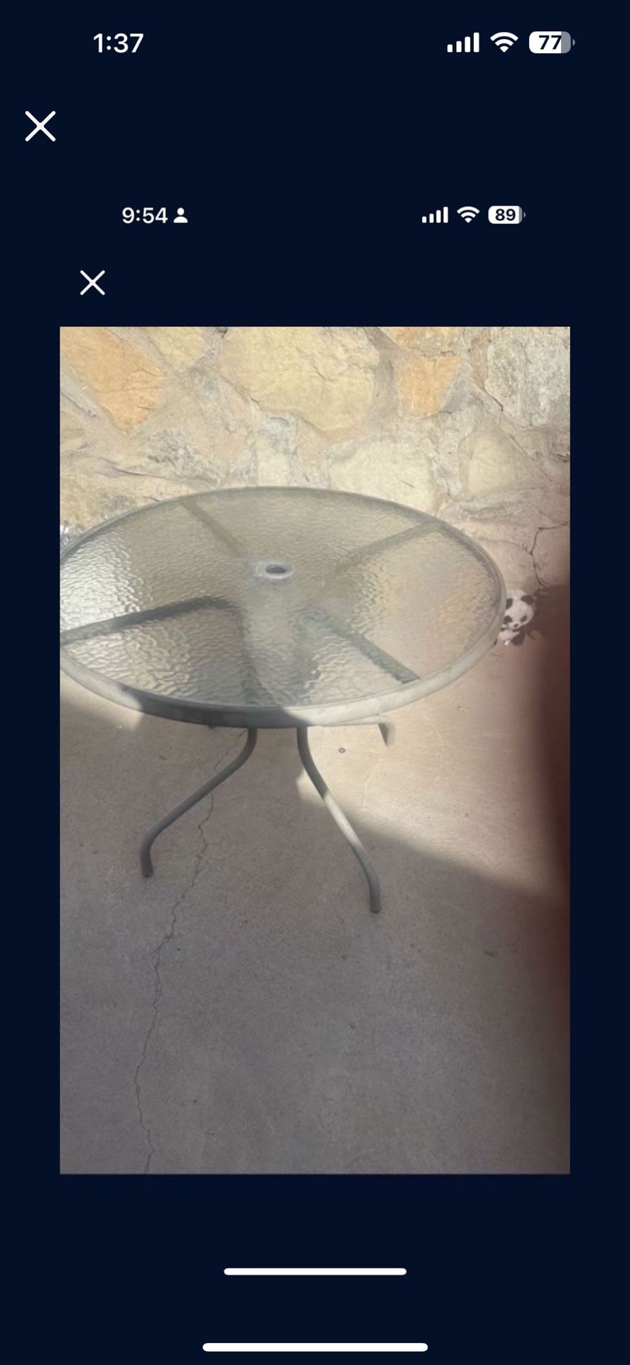 Patio Table $20