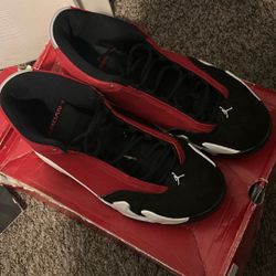  Used Jordan 14 Retro Gym Red Toro Size (12)