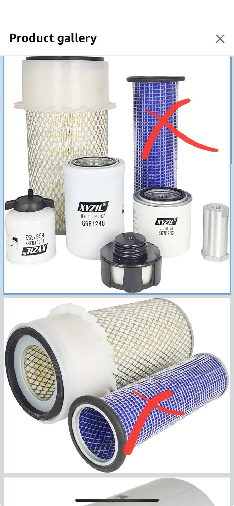 Maintenance Filter Kit Compatible with Bobcat S250 S300 S330 T300 T320 A300 Skid Steer Track Loader       67