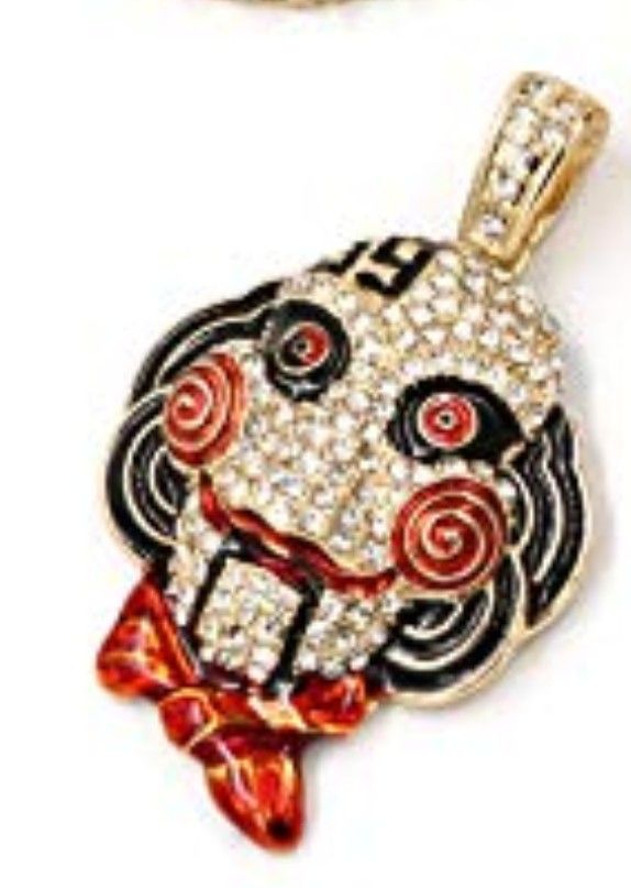 Iced, Jigsaw pendant in Gold plate